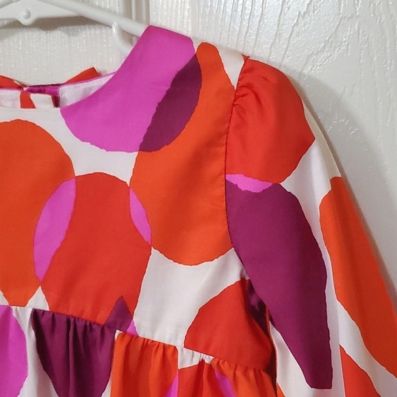 Gymboree Colorful Berry Orange Pink Cream Long Sleeve Top Toddler Girls Size 4T - Picture 3 of 9